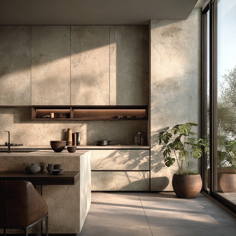 Kabinet Dapur Batu Tersinter Lancar